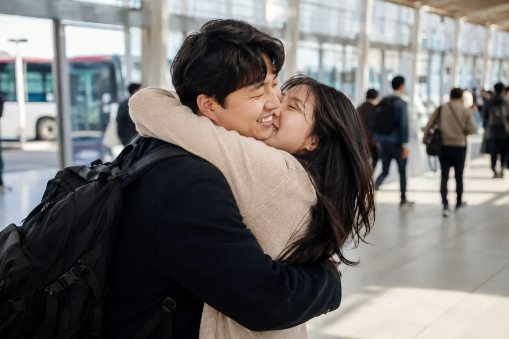 군인 남자친구 선물 관련 준비 과정을 보여 주는 사진